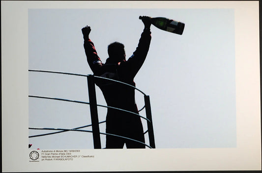 F1 Gp d'Italia 2003 Michael Schumacher Ft 142 - Stampa 20x30 cm - Farabola Stampa digitale