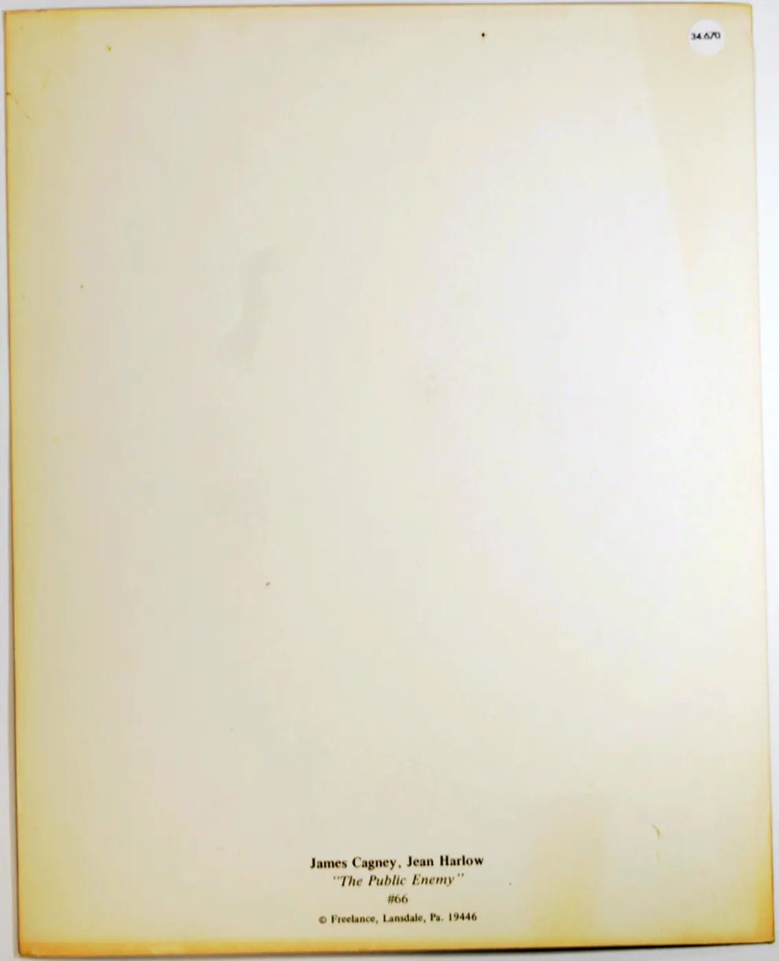 Film Nemico Pubblico 1931 Ft 34670 - Stampa 20x25 cm - Farabola Stampa ai sali d'argento