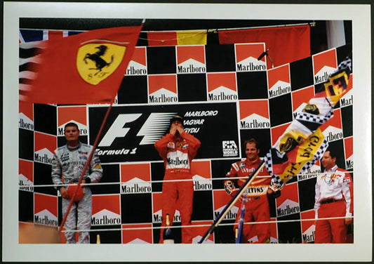 Formula 1 Gp d'Ungheria 1998 Podio Ft 164 - Stampa 24x18 cm - Farabola Stampa digitale