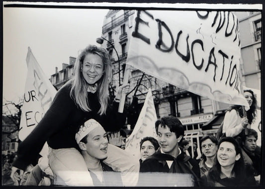 Francia Proteste studenti 1990 Ft 1698 - Stampa 21x15 cm - Farabola Stampa ai sali d'argento
