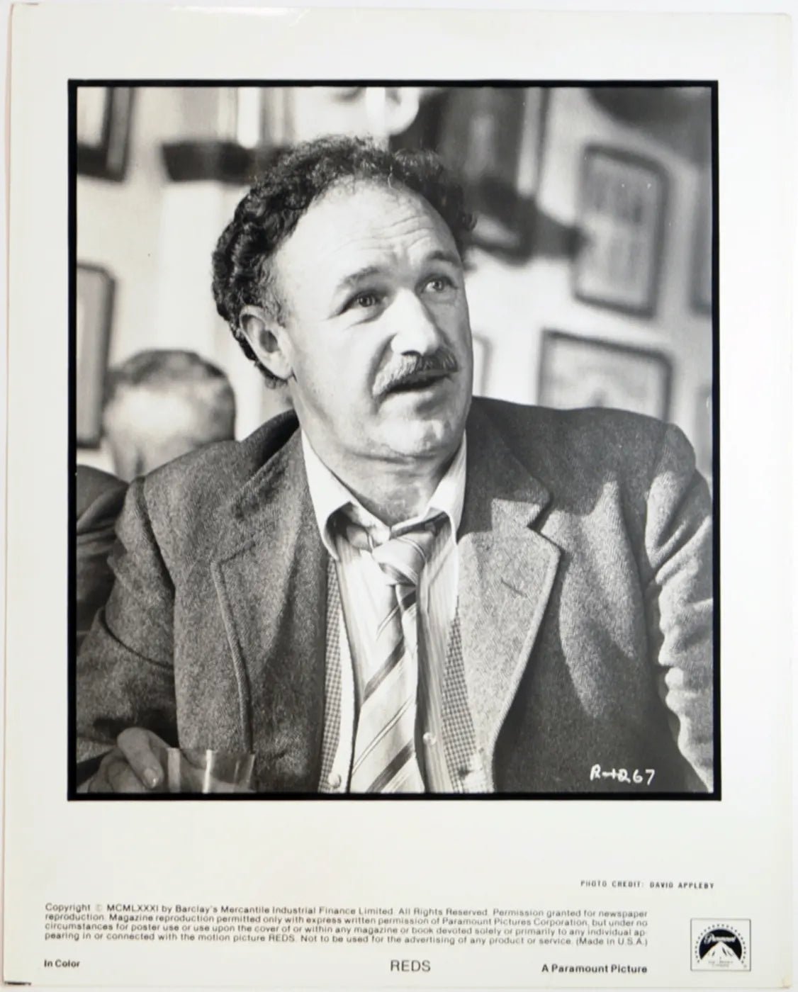 Gene Hackman Film Reds Ft 34678 - Stampa 20x25 cm - Farabola Stampa ai sali d'argento