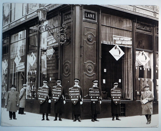 Genova Uomini-cartello 1931 Ft 34890 - Stampa 30x24 cm - Farabola Stampa ai sali d'argento