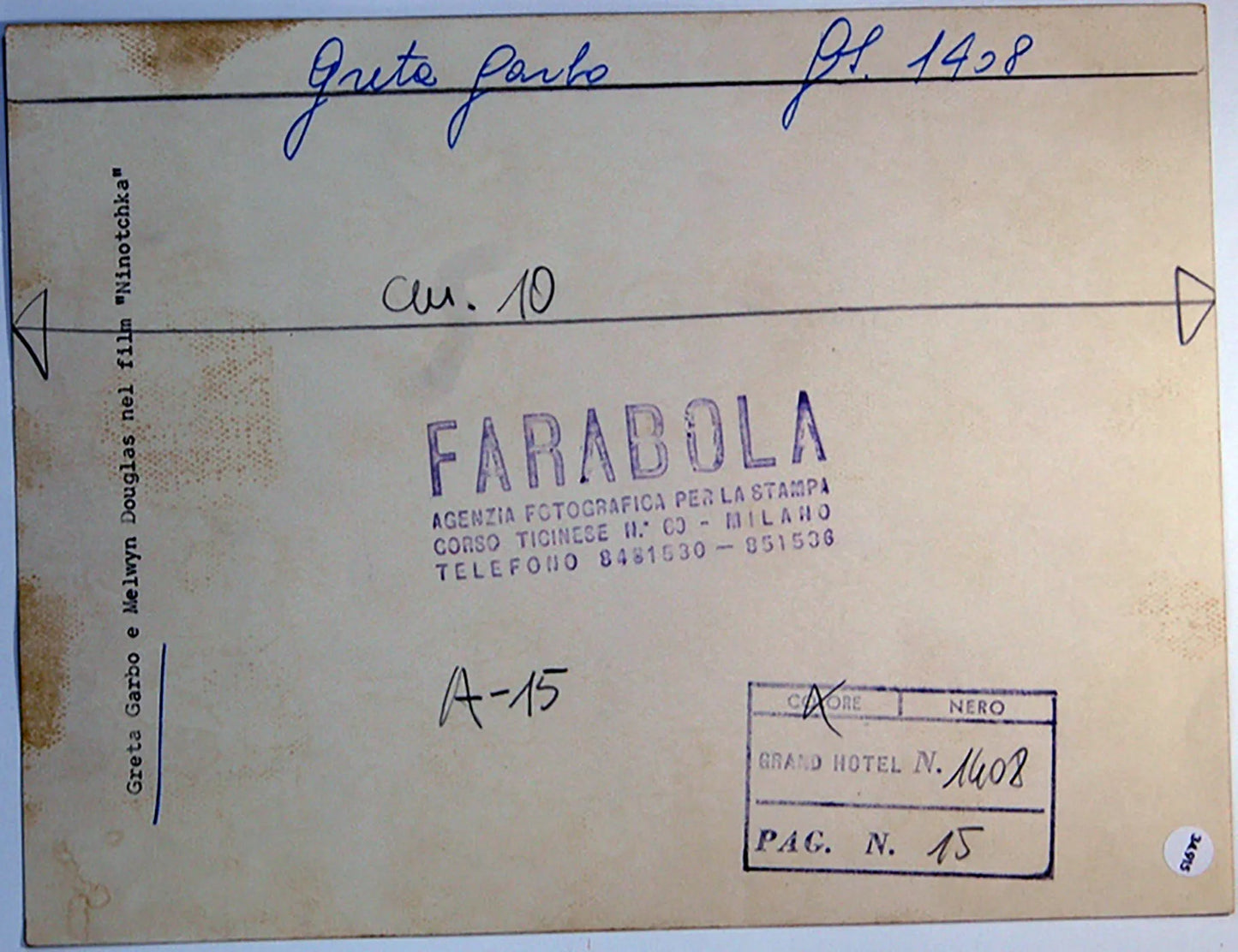 Greta Garbo Melvyn Douglas Ft 34915 - Stampa 24x18 cm - Farabola Stampa ai sali d'argento