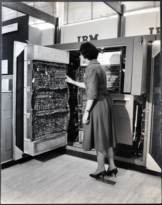 IBM Cervello Elettronico 1959 Ft 2027 - Stampa 21x27 cm - Farabola Stampa ai sali d'argento