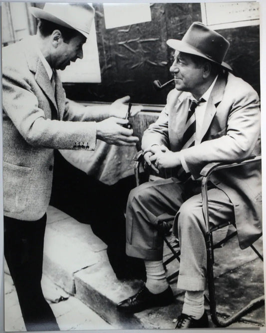 Jean Gabin e Georges Simenon Ft 34742 - Stampa 30x24 cm - Farabola Stampa ai sali d'argento