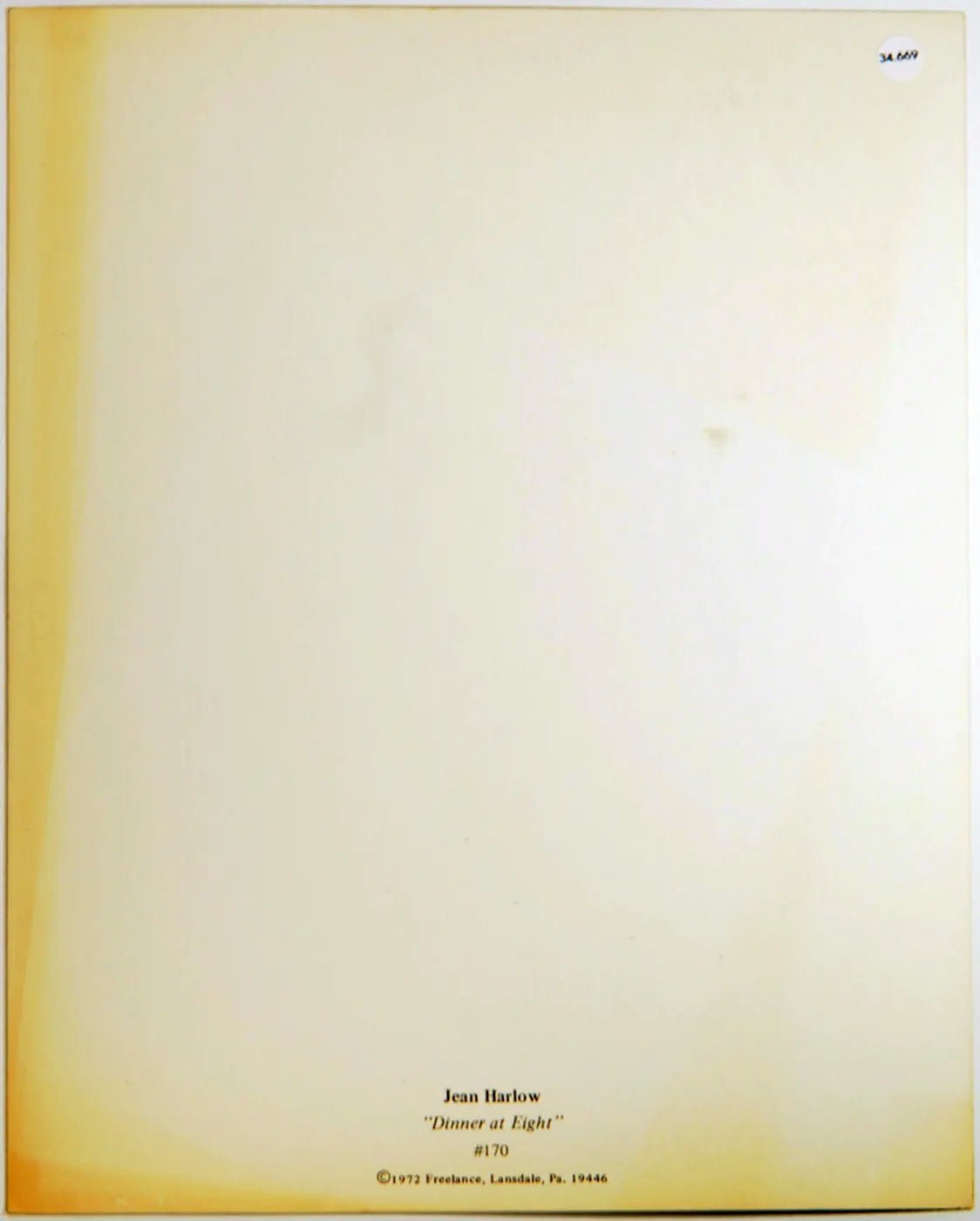 Jean Harlow Film Pranzo alle otto Ft 34669 - Stampa 20x25 cm - Farabola Stampa ai sali d'argento