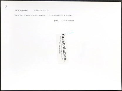 Manifestazione commercianti 1993 Ft 1846 - Stampa 24x18 cm - Farabola Stampa ai sali d'argento