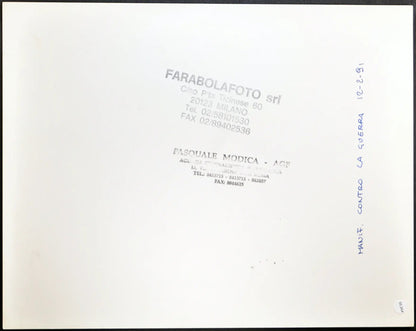 Manifestazione contro la guerra 1991 Ft 35204 - Stampa 24x30 cm - Farabola Stampa ai sali d'argento