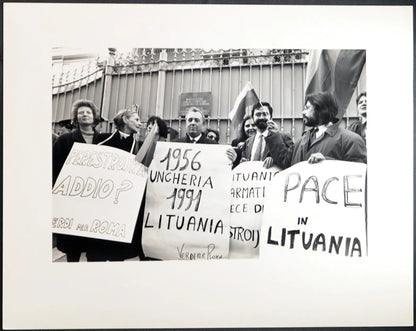 Manifestazione Verdi Ambasciata Urss 1991 Ft 1417 - Stampa 20x30 cm - Farabola Stampa ai sali d'argento