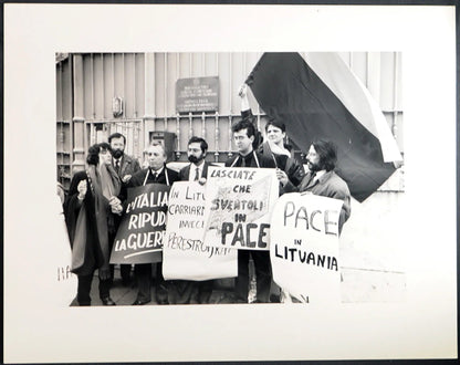 Manifestazione Verdi Ambasciata Urss 1991 Ft 1418 - Stampa 20x30 cm - Farabola Stampa ai sali d'argento