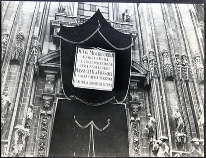 Massacro di Fossoli Esequie 1944 Ft 1858 - Stampa 24x18 cm - Farabola Stampa ai sali d'argento