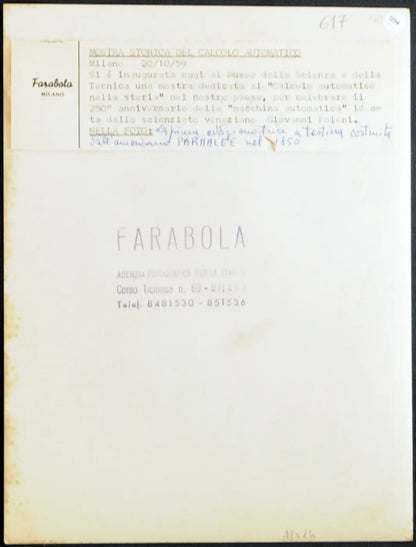 Matematica Calcolatore del 1950 Ft 1254 - Stampa 24x18 cm - Farabola Stampa ai sali d'argento