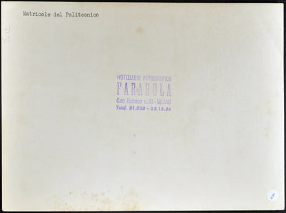 Matricole del Politecnico anni 60 Ft 1909 - Stampa 24x18 cm - Farabola Stampa ai sali d'argento