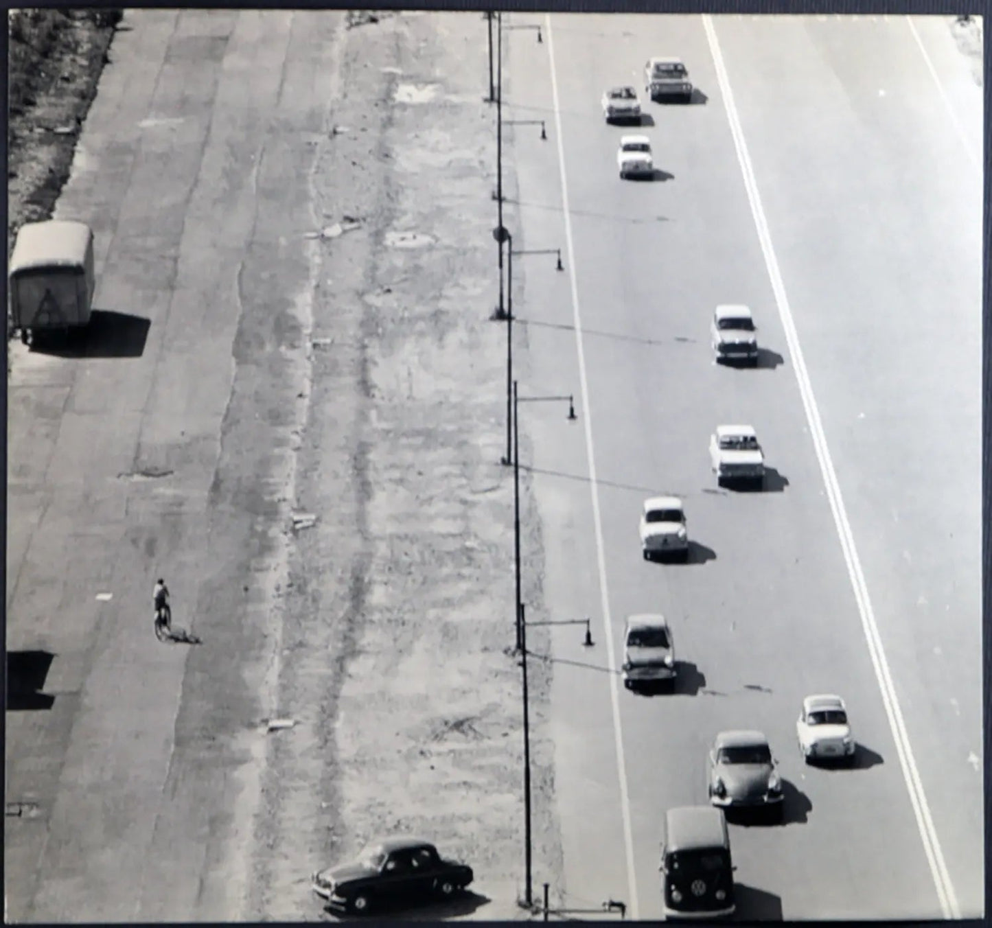 Milano Auto su strada anni 60 Ft 1126 - Stampa 20x15 cm - Farabola Stampa ai sali d'argento