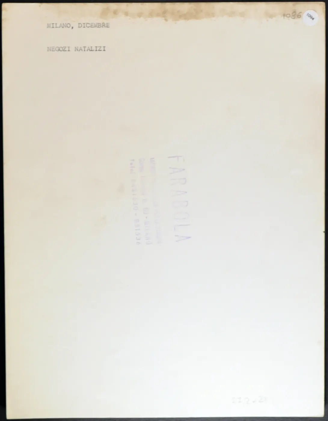 Milano Bancarelle natalizie anni 70 Ft 1094 - Stampa 21x27 cm - Farabola Stampa ai sali d'argento