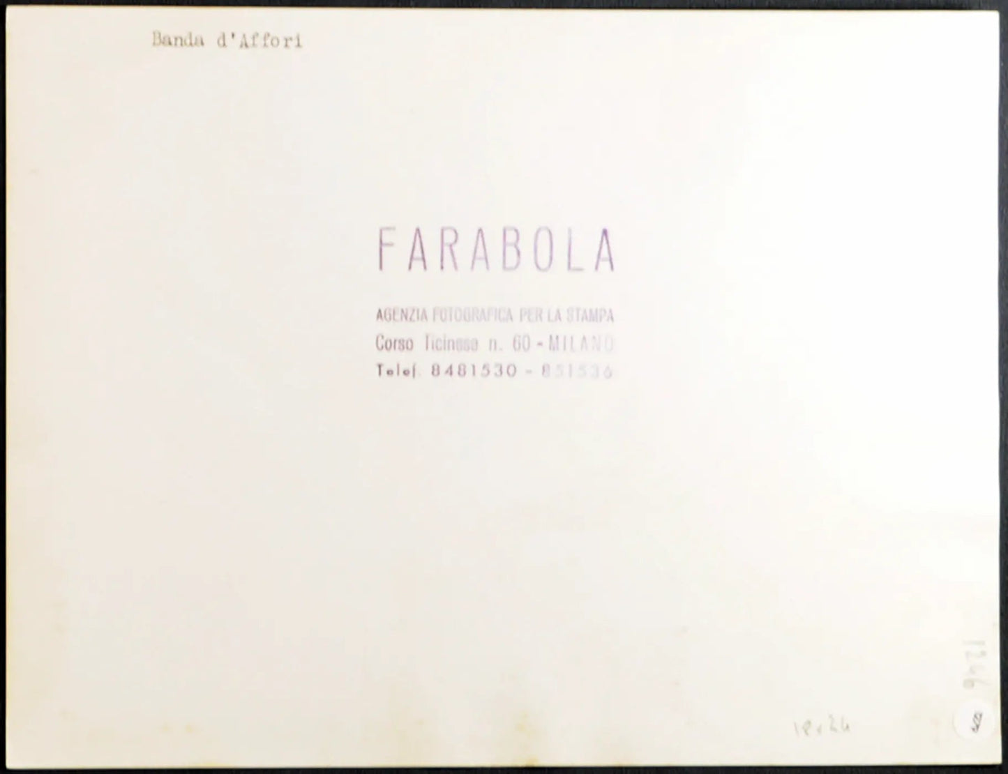 Banda d'Affori Milano anni 60 Ft 1279 - Stampa 24x18 cm - Farabola Stampa ai sali d'argento