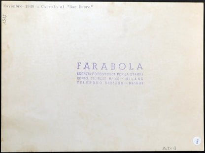 Cairola al Bar Brera Milano 1949 Ft 1569 - Stampa 24x18 cm - Farabola Stampa ai sali d'argento