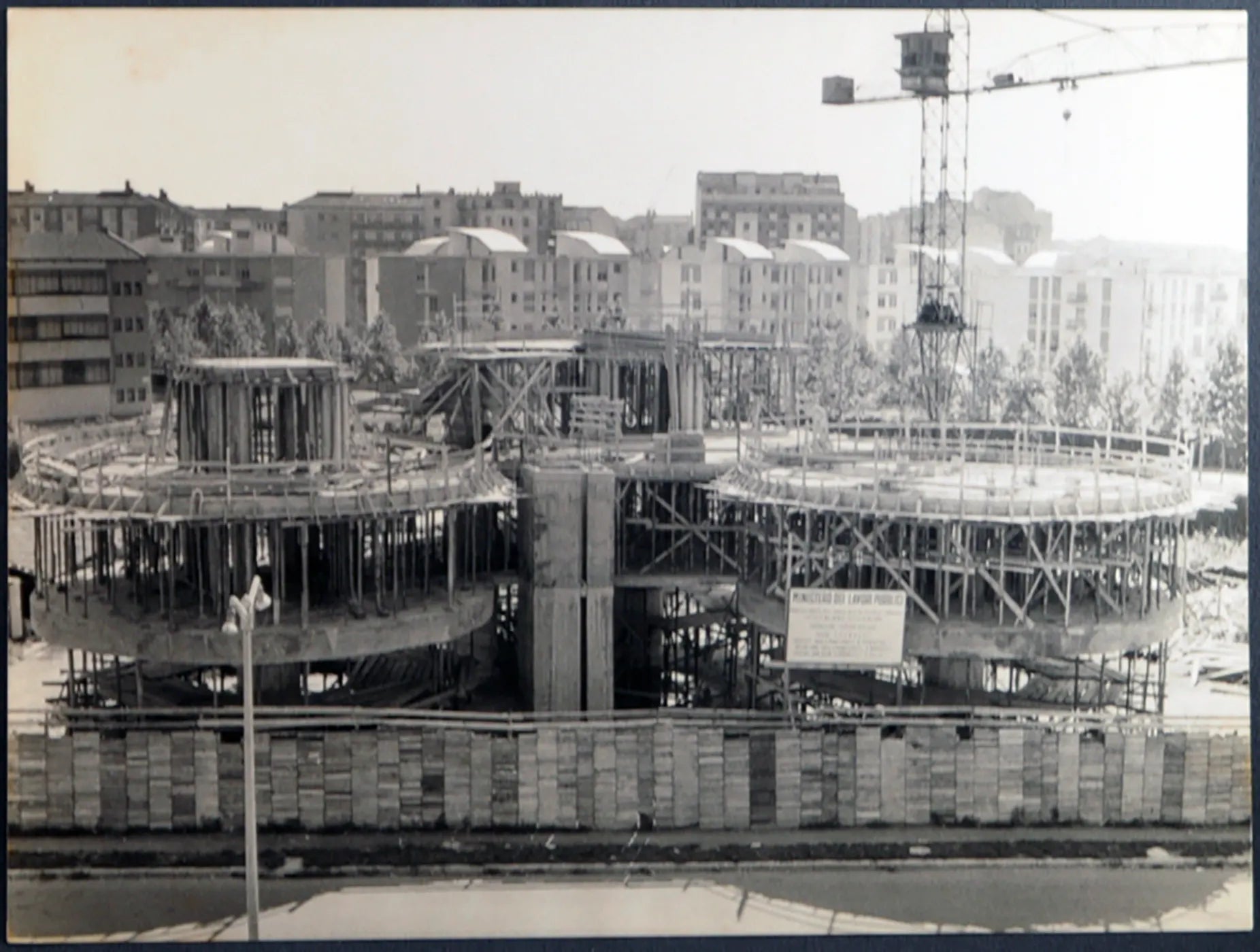 Casa a cilindri a San Siro Milano 1959 Ft 1334 - Stampa 24x18 cm - Farabola Stampa ai sali d'argento