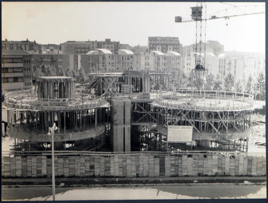 Casa a cilindri a San Siro Milano 1959 Ft 1334 - Stampa 24x18 cm - Farabola Stampa ai sali d'argento