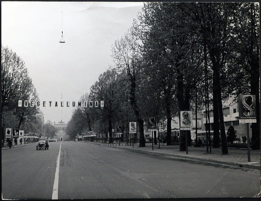Corso Sempione Milano anni 50 Ft 1537 - Stampa 24x18 cm - Farabola Stampa ai sali d'argento