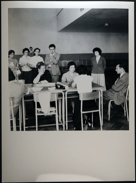 Esami di maturità Milano 1955 Ft 1646 - Stampa 24x18 cm - Farabola Stampa ai sali d'argento