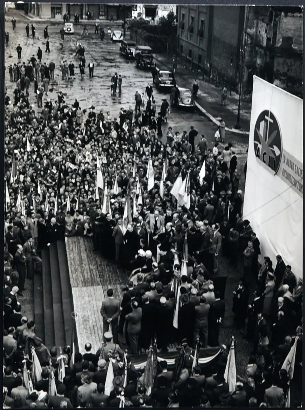 Festa del Lavoro Cristiano Milano 1950 Ft 1571 - Stampa 24x18 cm - Farabola Stampa ai sali d'argento