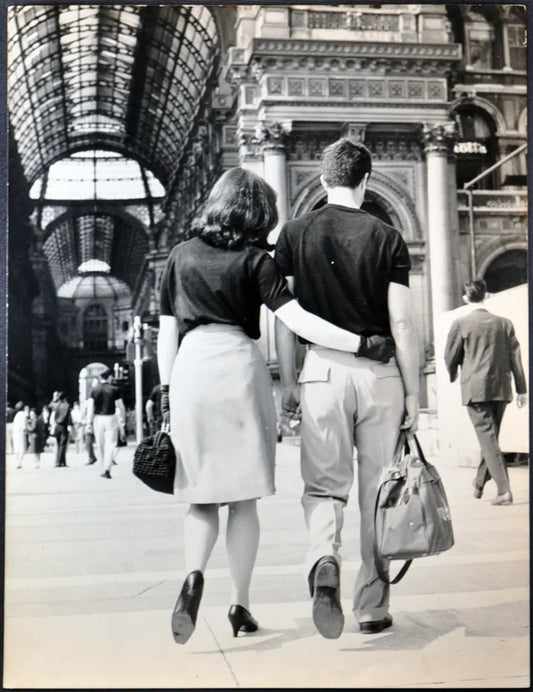 Galleria Vittorio Emanuele Milano anni 70 Ft 2001 - Stampa 21x27 cm - Farabola Stampa ai sali d'argento