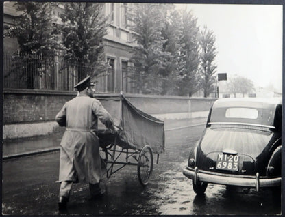 Lettighe Ospedale Maggiore Milano 1953 Ft 1215 - Stampa 24x18 cm - Farabola Stampa ai sali d'argento