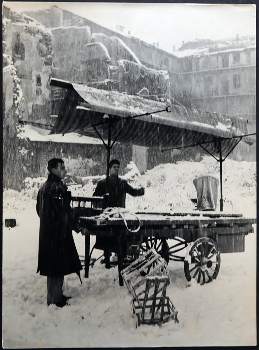 Neve a Milano 1946 Ft 1566 - Stampa 24x18 cm - Farabola Stampa ai sali d'argento