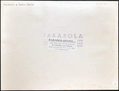 Studenti a Santa Marta Milano anni 60 Ft 1934 - Stampa 24x18 cm - Farabola Stampa ai sali d'argento