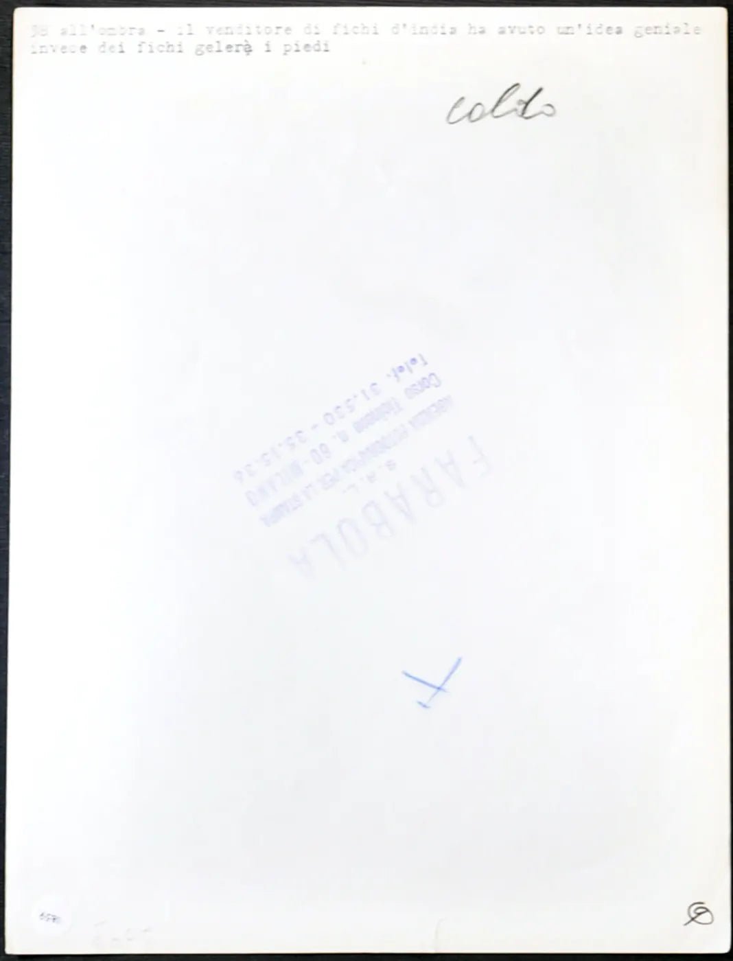 Venditore di fichi d'India Milano anni 60 Ft 1859 - Stampa 24x18 cm - Farabola Stampa ai sali d'argento
