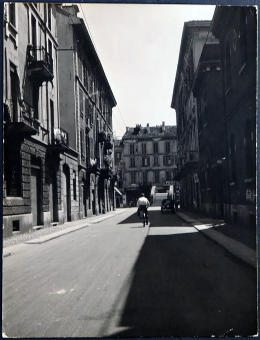 Via Corsico Milano anni 60 Ft 1288 - Stampa 24x18 cm - Farabola Stampa ai sali d'argento