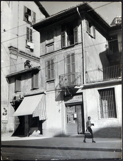 Via San Giovanni sul muro Milano anni 60 Ft 1929 - Stampa 24x18 cm - Farabola Stampa ai sali d'argento