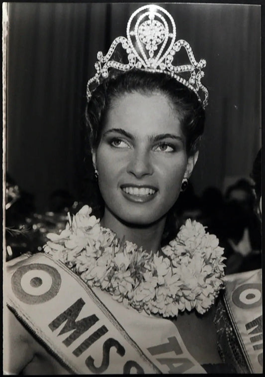 Miss Francia 1991 Mareva Georges Ft 1738 - Stampa 21x15 cm - Farabola Stampa ai sali d'argento