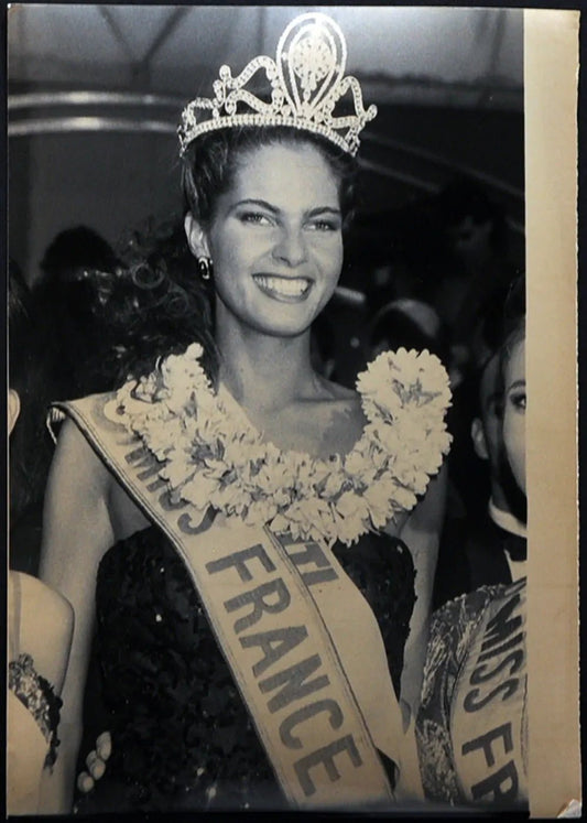 Miss Francia 1991 Mareva Georges Ft 1741 - Stampa 21x15 cm - Farabola Stampa ai sali d'argento