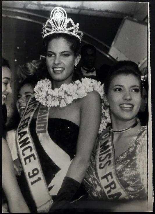 Miss Francia 1991 Mareva Georges Ft 1743 - Stampa 21x15 cm - Farabola Stampa ai sali d'argento