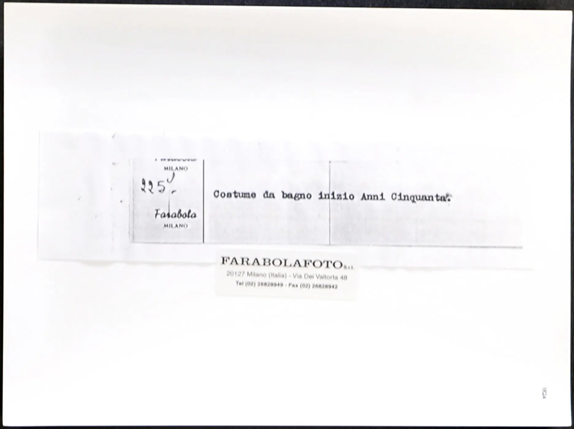 Costumi da bagno anni 50 Ft 1824 - Stampa 24x18 cm - Farabola Stampa ai sali d'argento