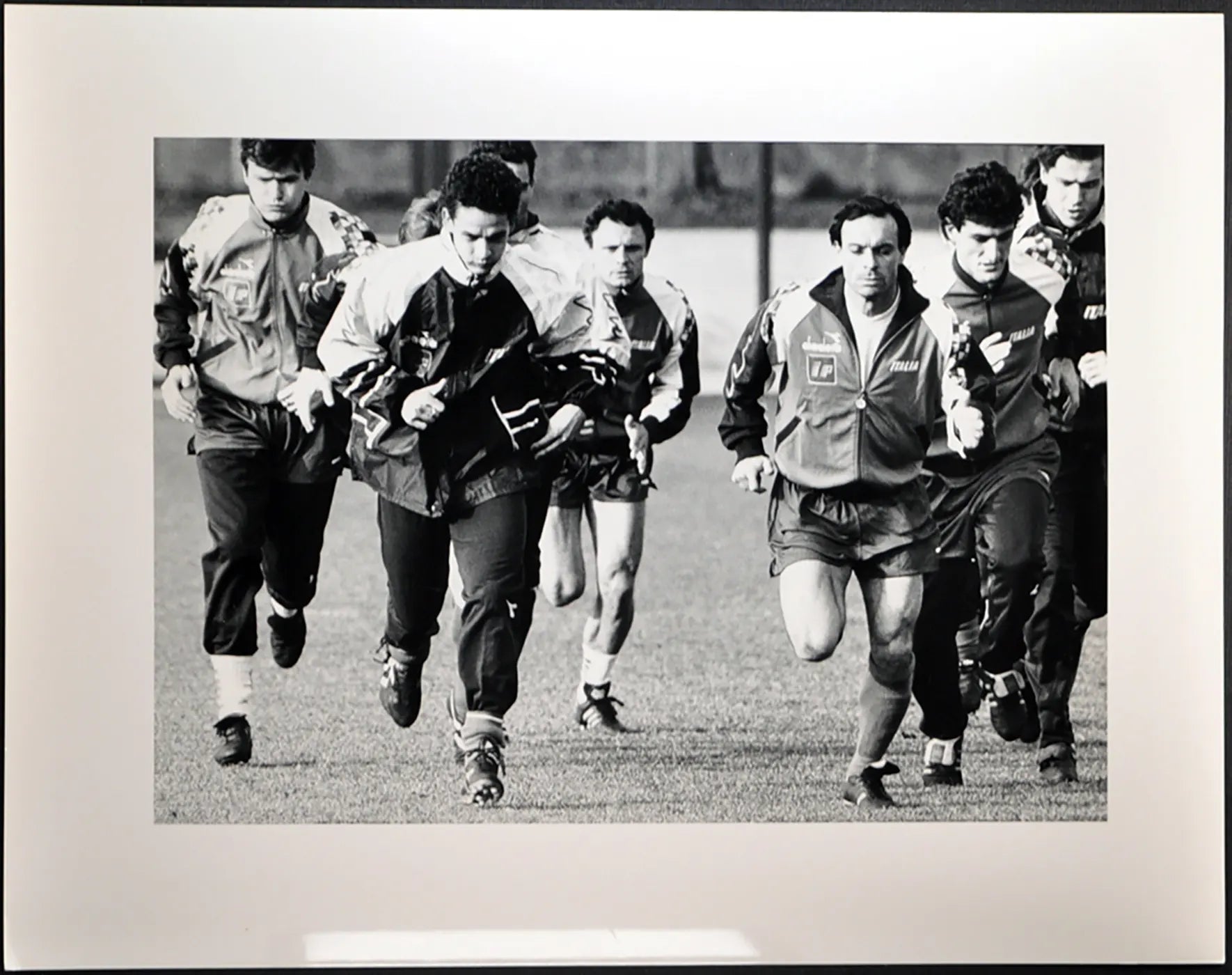 Mondiali di calcio Allenamenti Italia 1990 Ft 2250 - Stampa 30x20 cm - Farabola Stampa ai sali d'argento