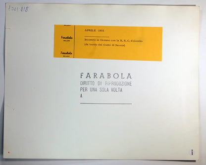 Navi R.N.C. Colombo in oceano 1933 Ft 34868 - Stampa 30x24 cm - Farabola Stampa ai sali d'argento