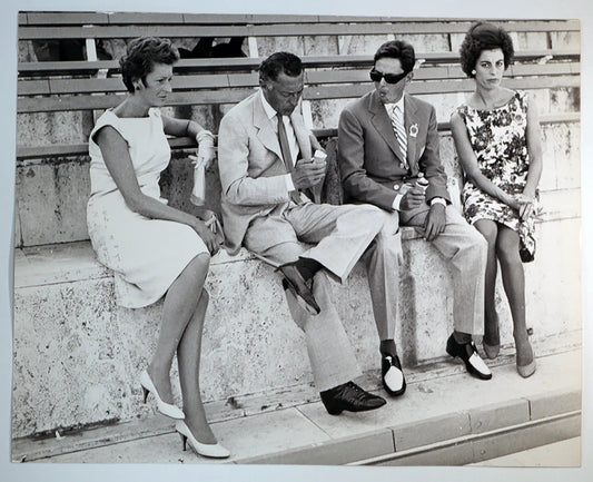 Olimpiadi Roma 1960 Agnelli e mogli Ft 34881 - Stampa 30x24 cm - Farabola Stampa ai sali d'argento