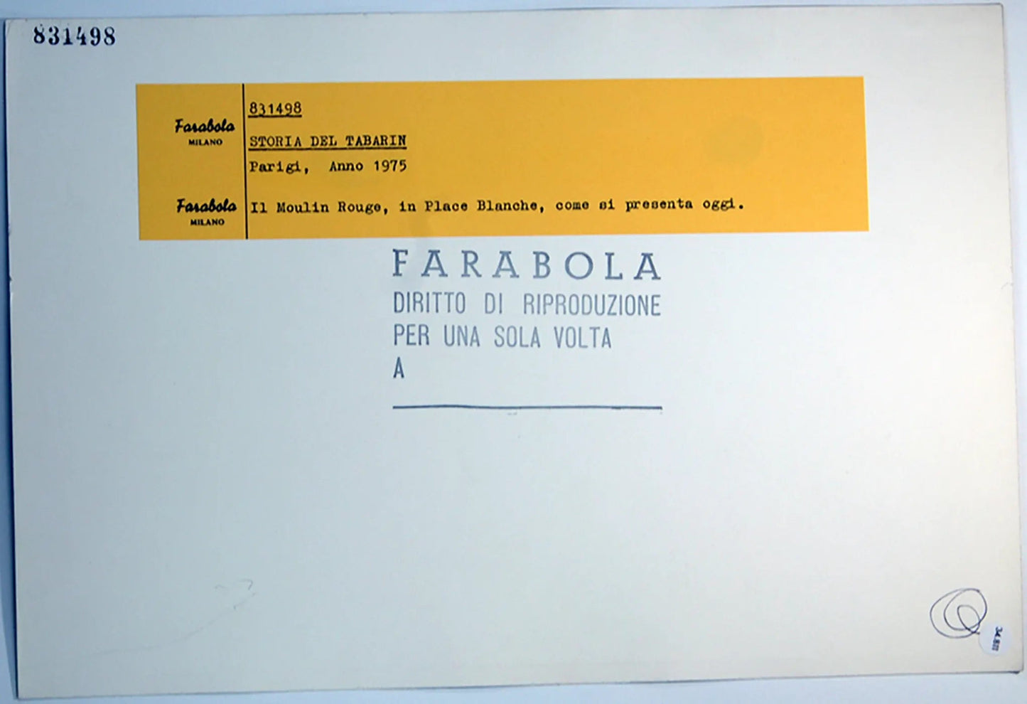 Parigi Moulin Rouge 1975 Ft 34811 - Stampa 30x20 cm - Farabola Stampa ai sali d'argento