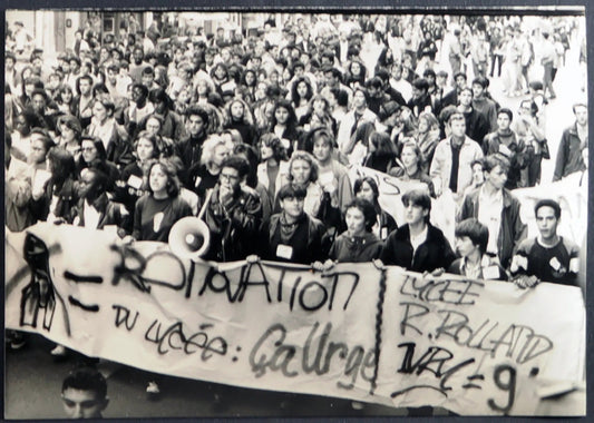 Parigi Proteste Liceali 1990 Ft 1378 - Stampa 21x15 cm - Farabola Stampa ai sali d'argento