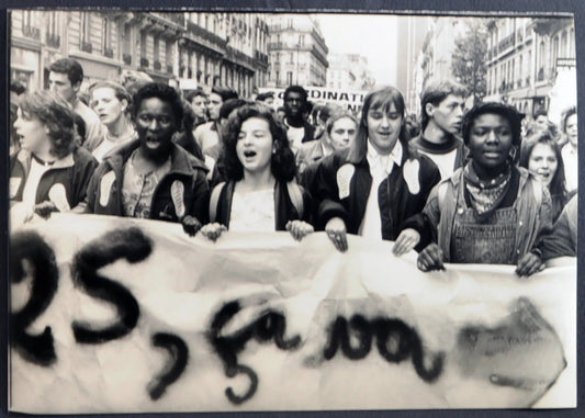 Parigi Proteste Liceali 1990 Ft 1380 - Stampa 21x15 cm - Farabola Stampa ai sali d'argento