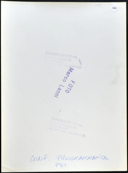 Conferenza Programmatica PSI Ft 1804 - Stampa 24x18 cm - Farabola Stampa ai sali d'argento