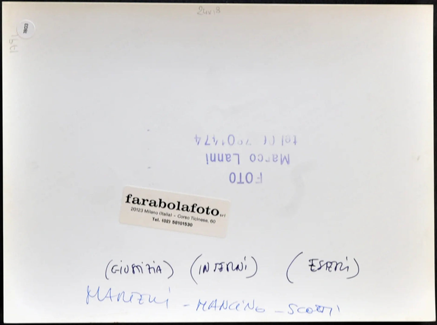 Martelli, Mancino e Scotti 1992 Ft 1803 - Stampa 24x18 cm - Farabola Stampa ai sali d'argento