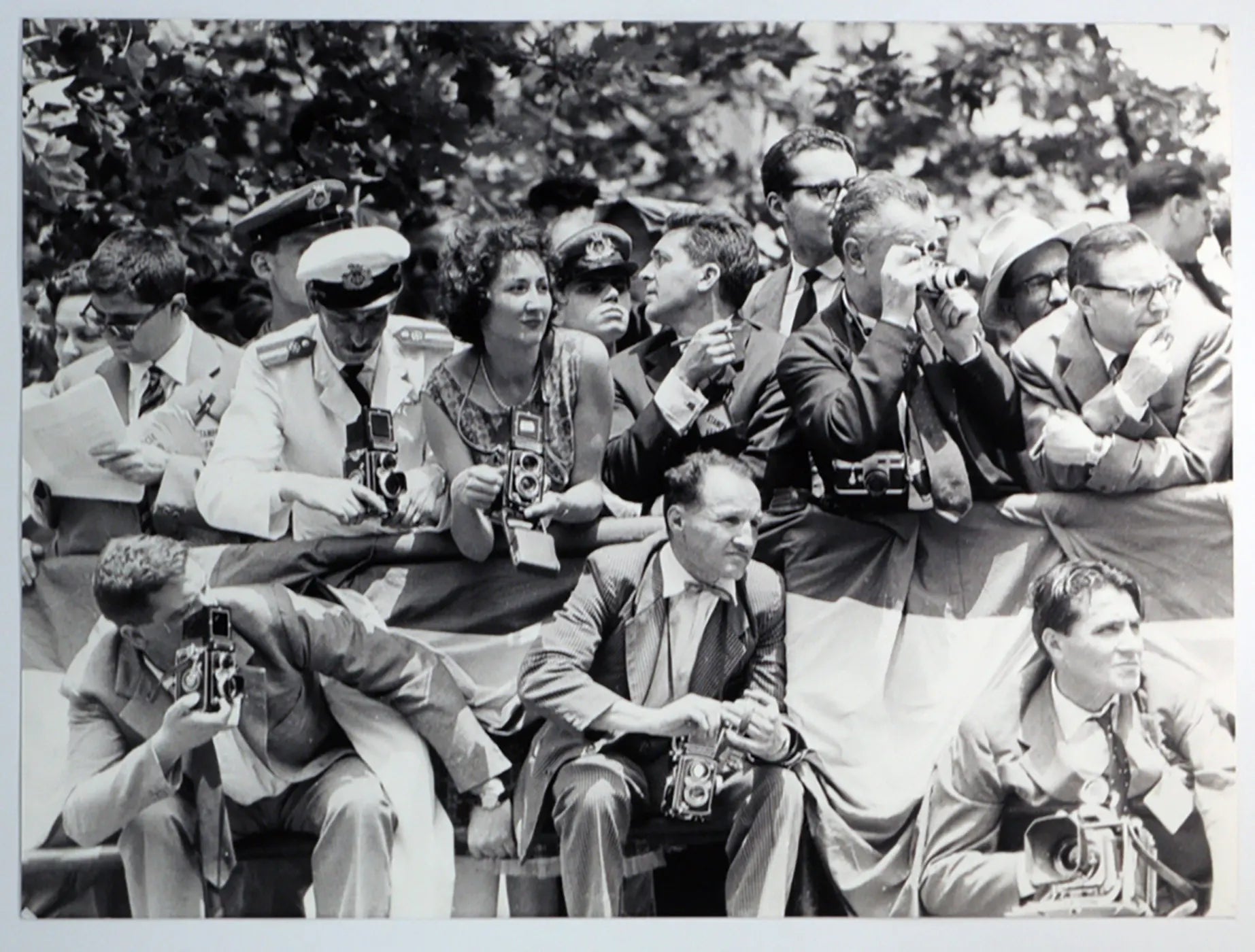 Processo Montesi 1953 Fotografi Ft 34848 - Stampa 24x18 cm - Farabola Stampa ai sali d'argento