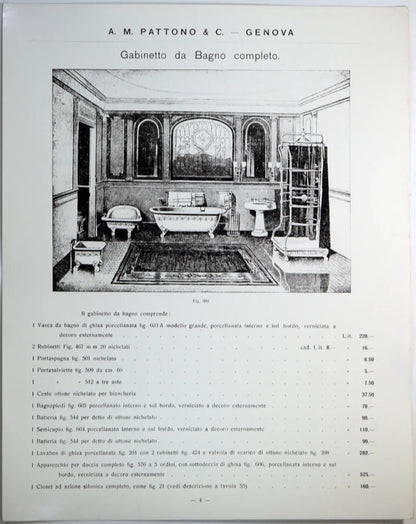 Pubblicità del Gabinetto da Bagno Ft 34786 - Stampa 30x24 cm - Farabola Stampa ai sali d'argento