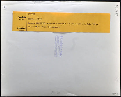 Renato Pozzetto Film Gran Bollito 1977 Ft 1774 - Stampa 21x27 cm - Farabola Stampa ai sali d'argento