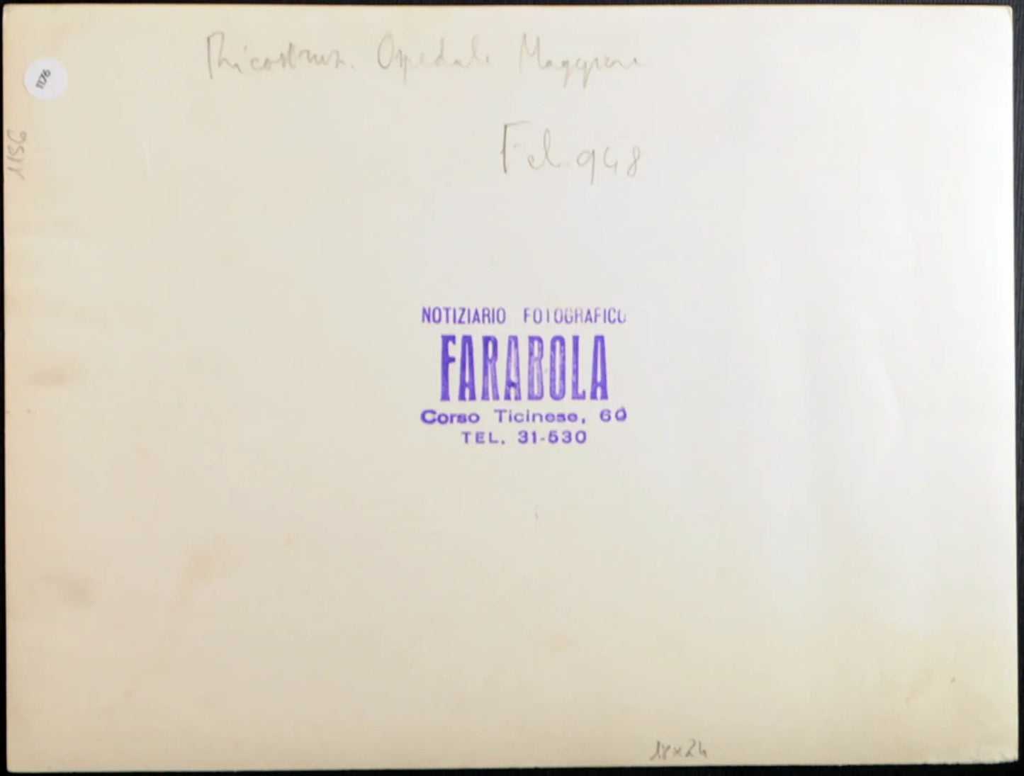 Ricostruzione Ospedale Maggiore 1948 Ft 1176 - Stampa 24x18 cm - Farabola Stampa ai sali d'argento