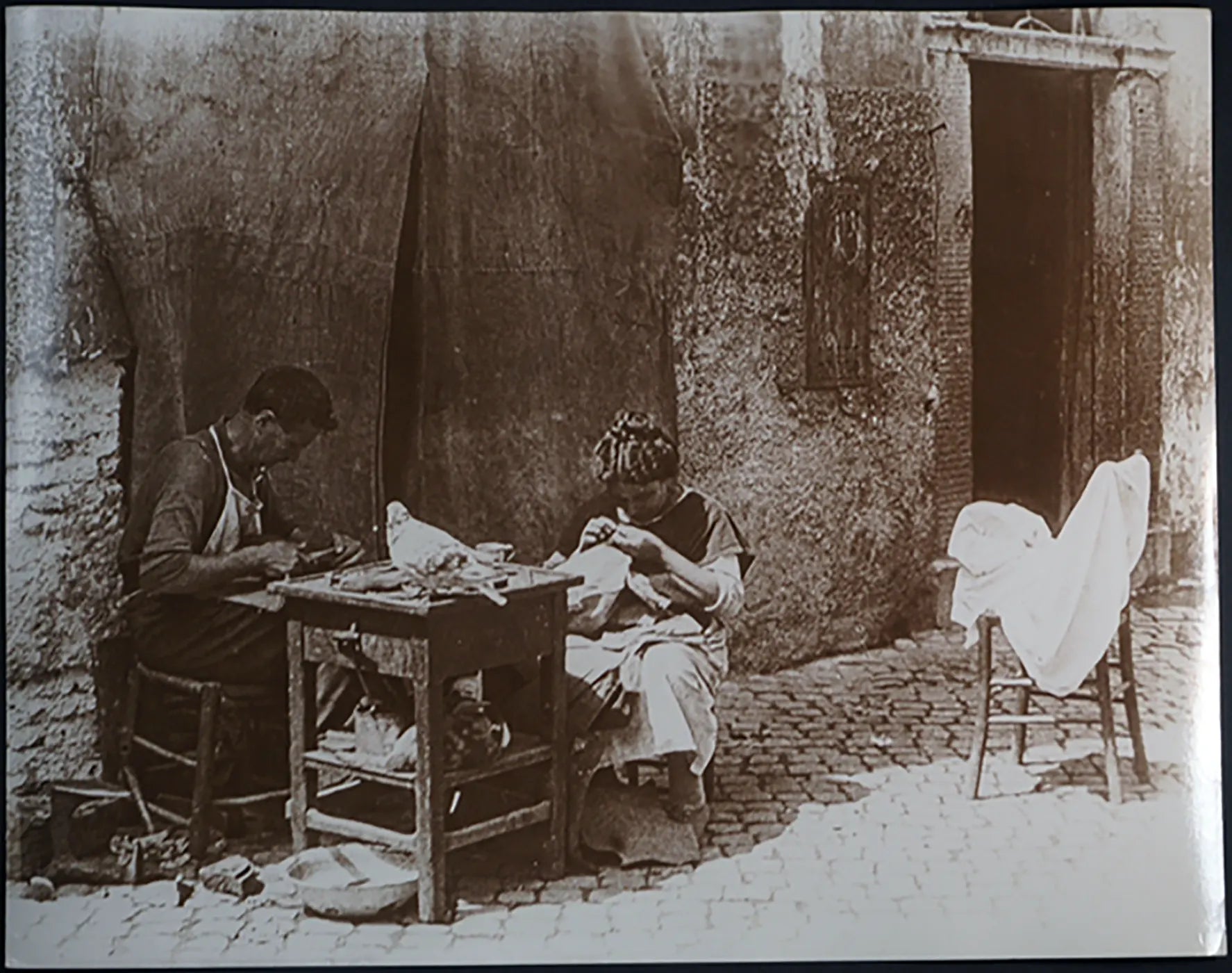 Artigiani al lavoro, Roma 1890 Ft 591 - Stampa 30x24 cm - Farabola Stampa ai sali d'argento